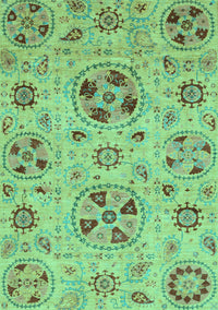 Abstract Turquoise Modern Rug, abs3798turq