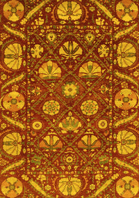 Abstract Yellow Modern Rug, abs3799yw