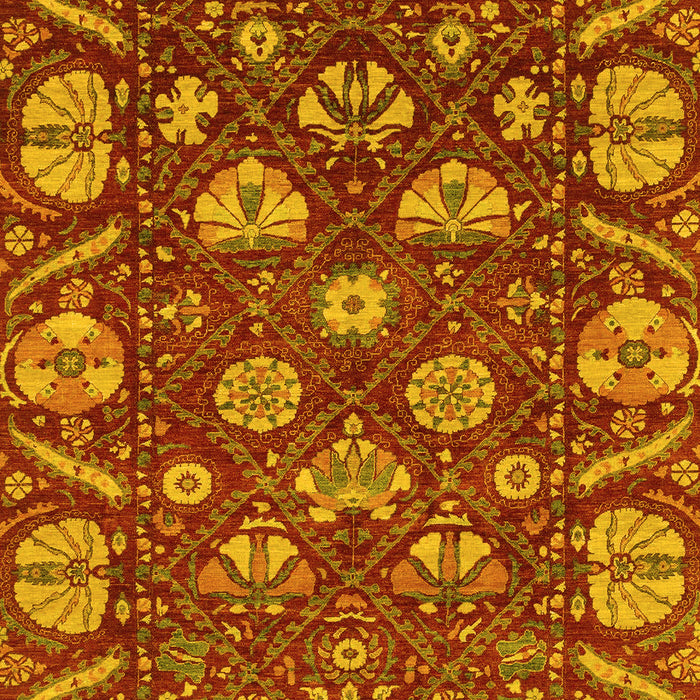Abstract Yellow Modern Rug, abs3799yw