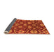 Sideview of Abstract Orange Modern Rug, abs3799org