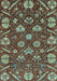 Abstract Light Blue Modern Rug, abs3799lblu