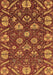 Machine Washable Abstract Brown Modern Rug, wshabs3799brn