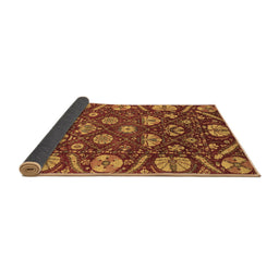 Sideview of Abstract Brown Modern Rug, abs3799brn