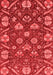 Abstract Red Modern Area Rugs