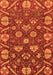 Machine Washable Abstract Orange Modern Area Rugs, wshabs3799org