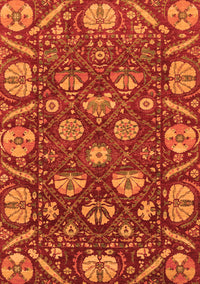 Abstract Orange Modern Rug, abs3799org