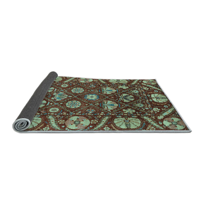 Sideview of Abstract Light Blue Modern Rug, abs3799lblu