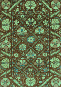 Abstract Turquoise Modern Rug, abs3799turq