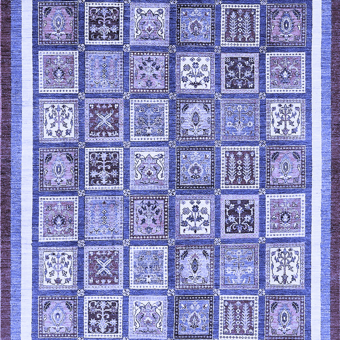 Machine Washable Abstract Blue Modern Rug, wshabs379blu