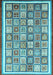 Abstract Light Blue Modern Rug, abs379lblu