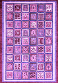 Abstract Purple Modern Rug, abs379pur