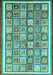 Abstract Turquoise Modern Rug, abs379turq