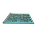 Sideview of Machine Washable Abstract Light Blue Modern Rug, wshabs379lblu