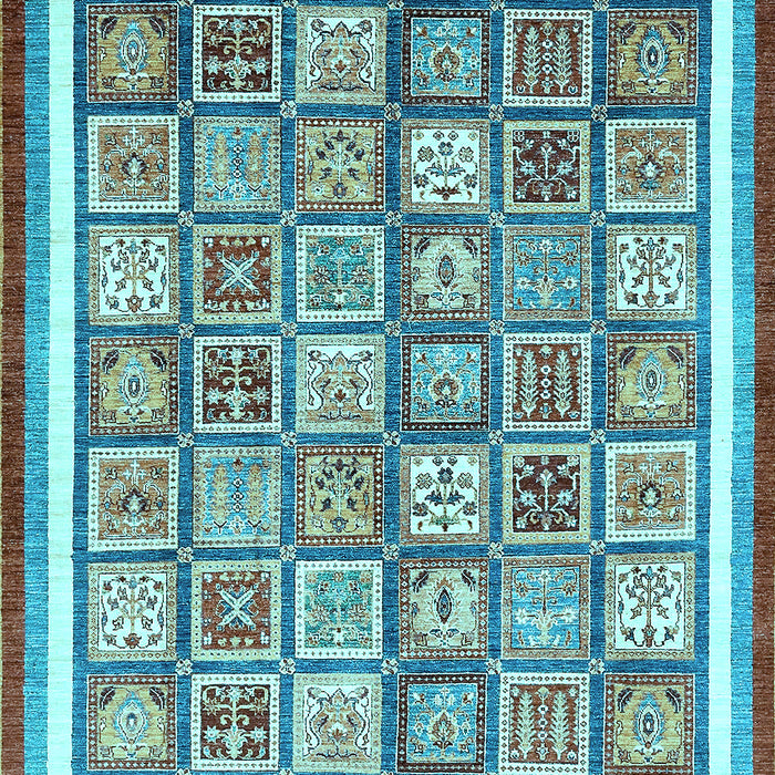 Machine Washable Abstract Light Blue Modern Rug, wshabs379lblu