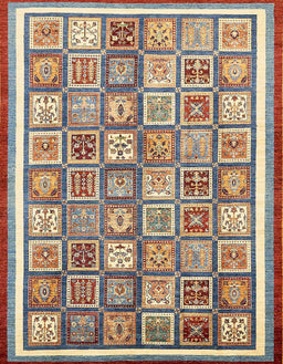 Abstract Chestnut Brown Modern Rug, abs379