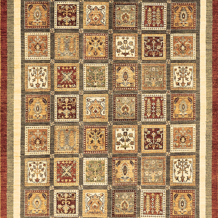 Machine Washable Abstract Brown Modern Rug, wshabs379brn