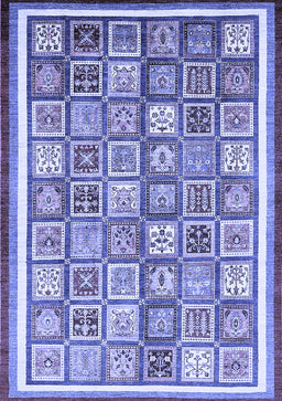 Abstract Blue Modern Rug, abs379blu