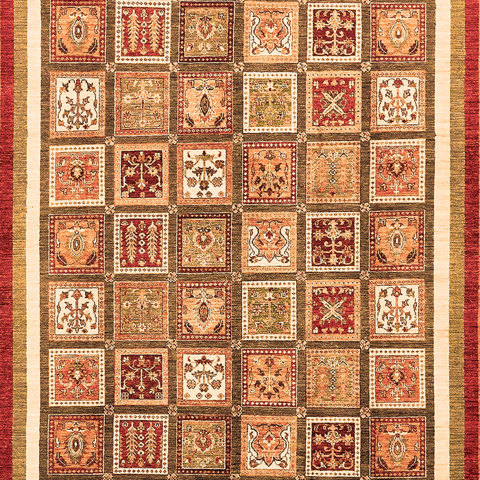 Abstract Orange Modern Rug, abs379org