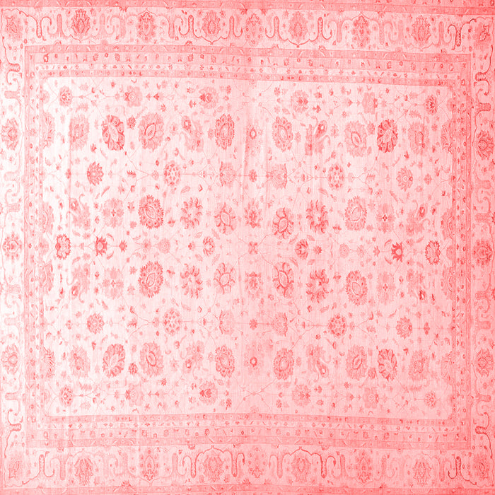 Machine Washable Oriental Red Traditional Rug, wshabs37red