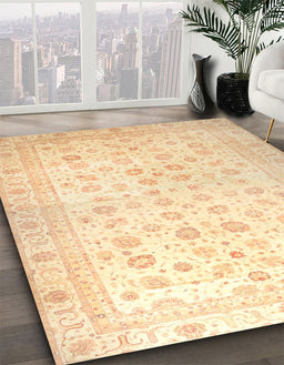 Machine Washable Abstract Sun Yellow Rug in a Family Room, wshabs37