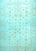 Oriental Light Blue Traditional Rug, abs37lblu