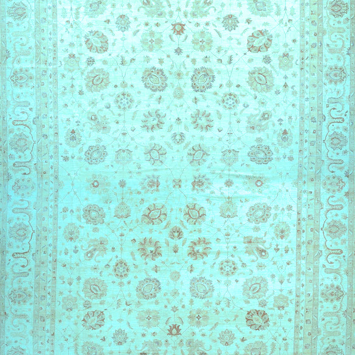 Oriental Light Blue Traditional Rug, abs37lblu