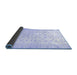 Sideview of Oriental Blue Traditional Rug, abs37blu