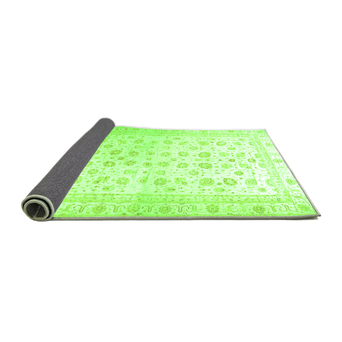 Sideview of Oriental Green Traditional Rug, abs37grn