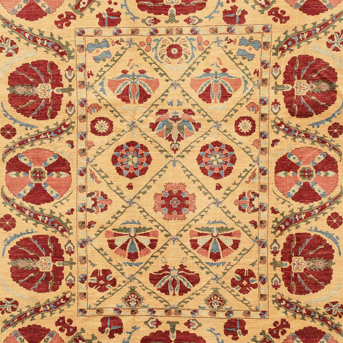 Machine Washable Abstract Orange Rug, wshabs3800