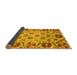 Sideview of Abstract Yellow Modern Rug, abs3800yw