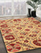 Abstract Orange Modern Rug in Family Room, abs3800