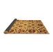 Sideview of Abstract Brown Modern Rug, abs3800brn