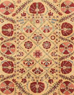 Abstract Orange Modern Rug, abs3800