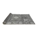 Sideview of Abstract Gray Modern Rug, abs3801gry