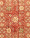 Machine Washable Abstract Orange Rug, wshabs3801