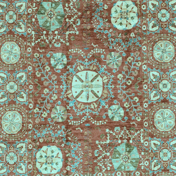 Abstract Light Blue Modern Rug, abs3801lblu