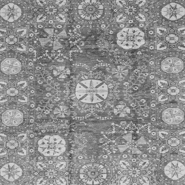 Square Machine Washable Abstract Gray Modern Rug, wshabs3801gry