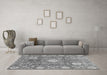 Machine Washable Abstract Gray Modern Rug in a Living Room,, wshabs3801gry