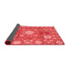 Abstract Red Modern Area Rugs