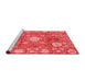 Modern Red Washable Rugs