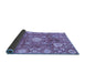 Sideview of Abstract Blue Modern Rug, abs3801blu