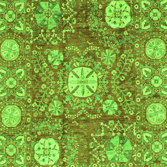 Abstract Green Modern Rug, abs3801grn