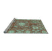 Sideview of Machine Washable Abstract Light Blue Modern Rug, wshabs3801lblu