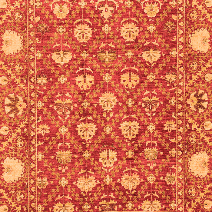 Machine Washable Abstract Orange Modern Area Rugs, wshabs3802org