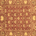 Square Abstract Brown Modern Rug, abs3802brn