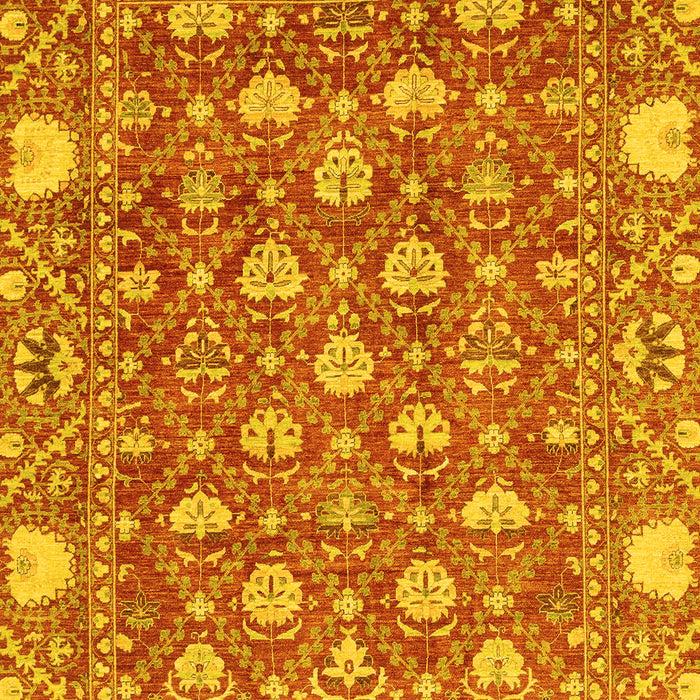 Machine Washable Abstract Yellow Modern Rug, wshabs3802yw