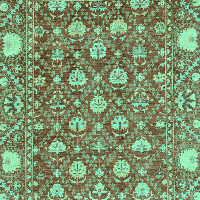 Machine Washable Abstract Turquoise Modern Area Rugs, wshabs3802turq