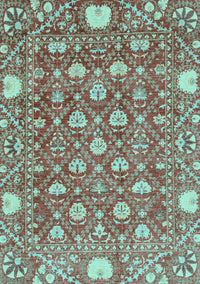 Abstract Light Blue Modern Rug, abs3802lblu