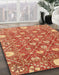 Abstract Brown Sand Brown Modern Rug in Family Room, abs3802