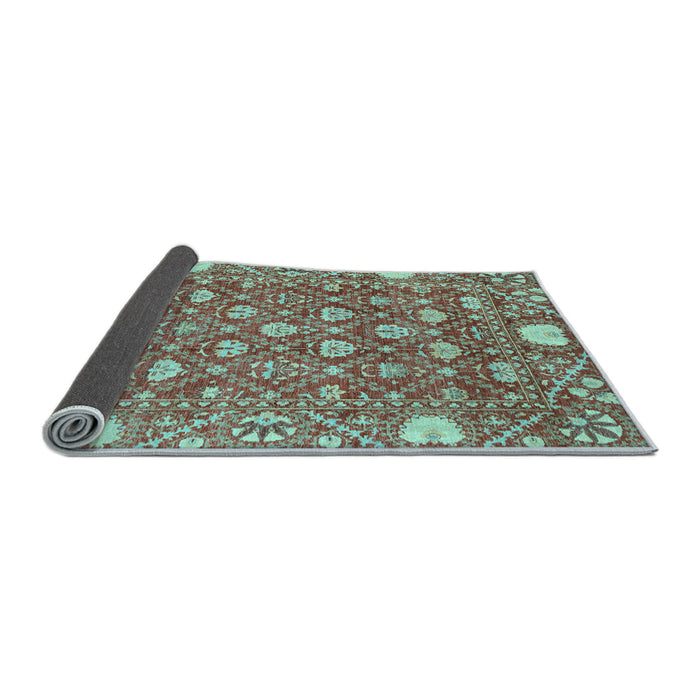 Sideview of Abstract Light Blue Modern Rug, abs3802lblu